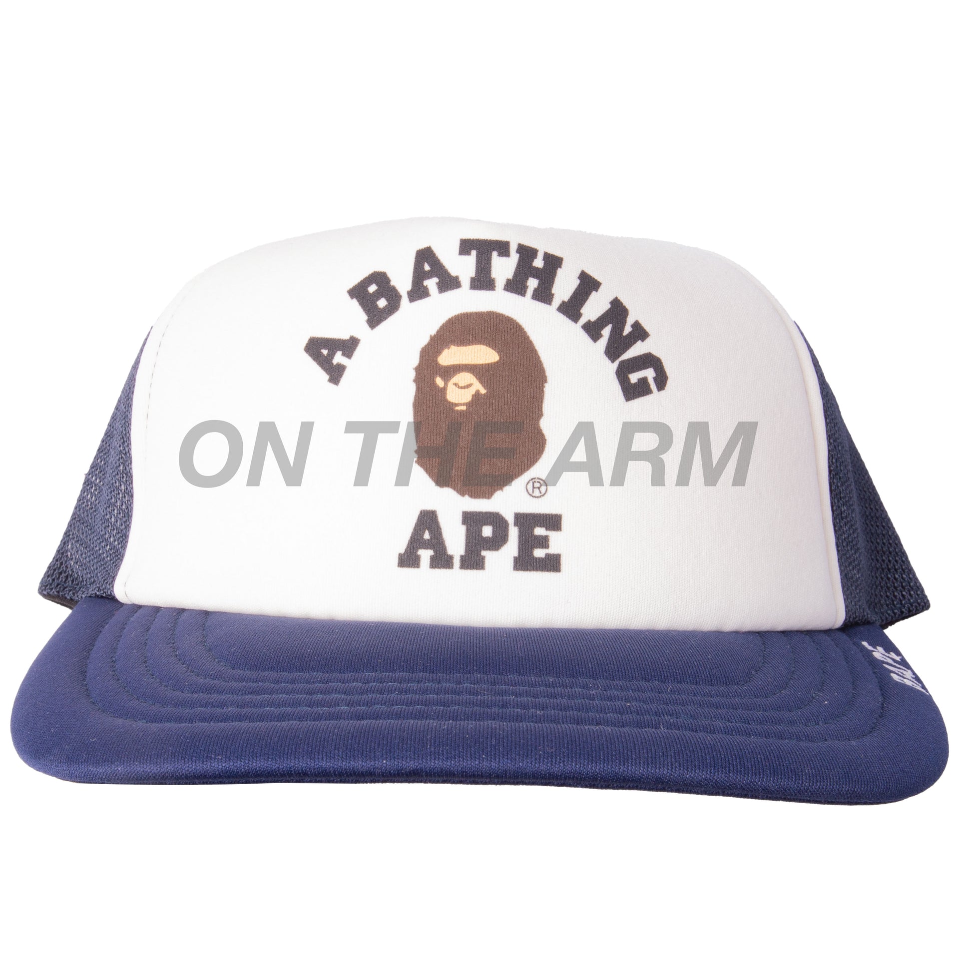 Bape Navy College Trucker Hat