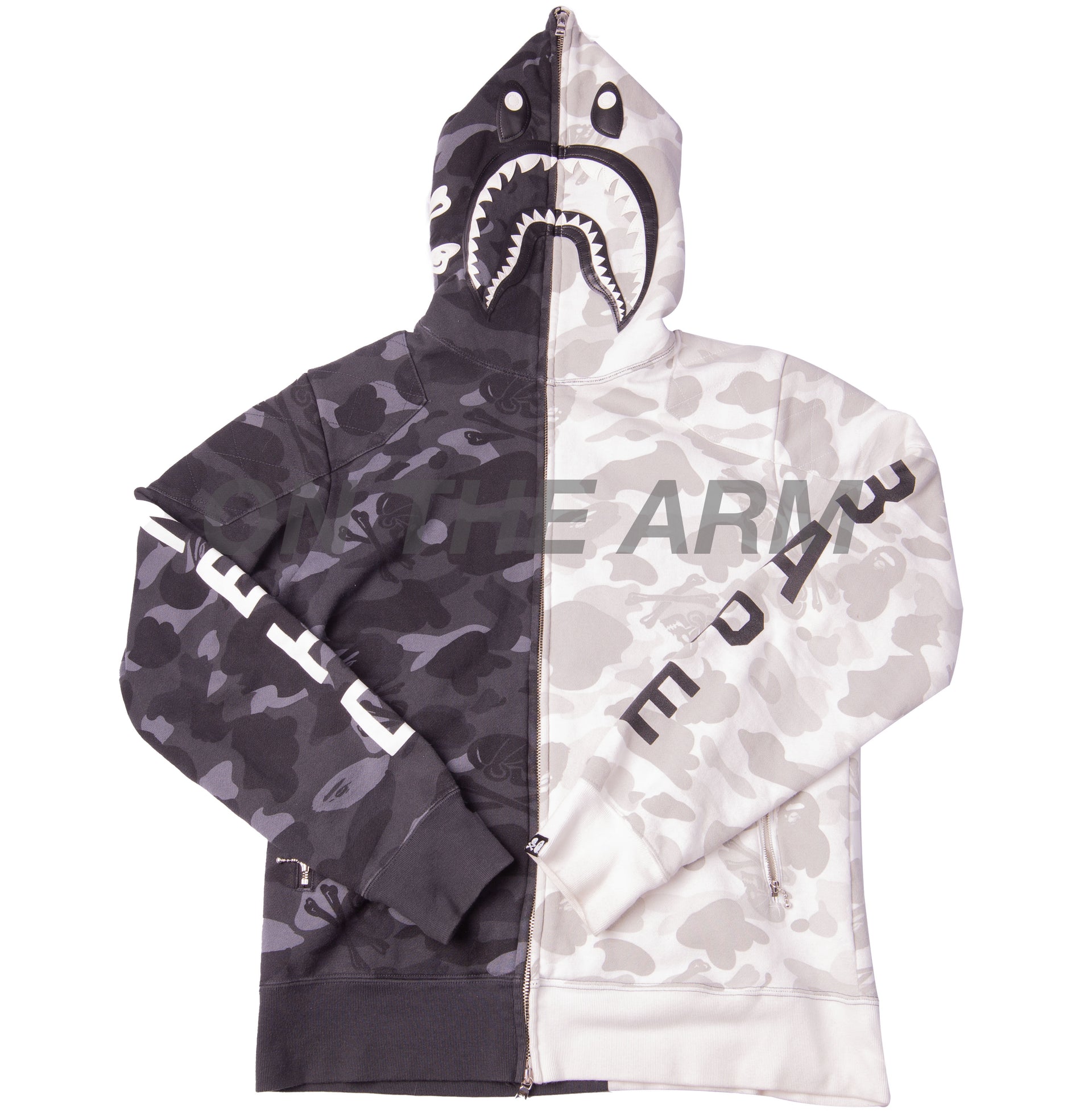 Bape Split Neighborhood Camo Full Zip USED