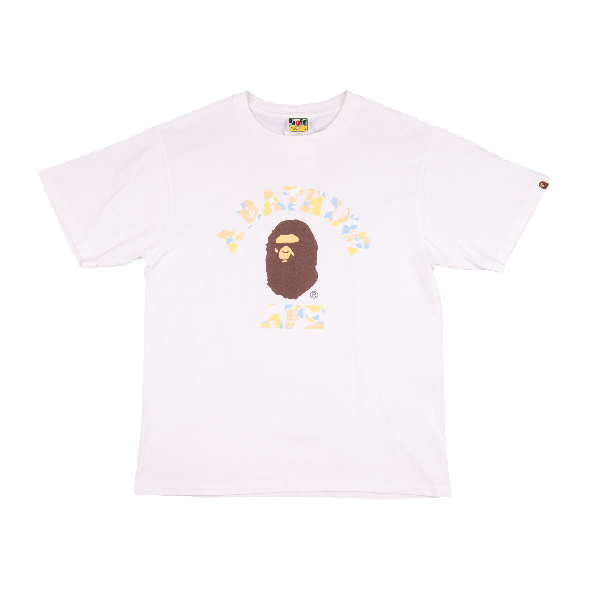 Bape White NYC Camo Tee