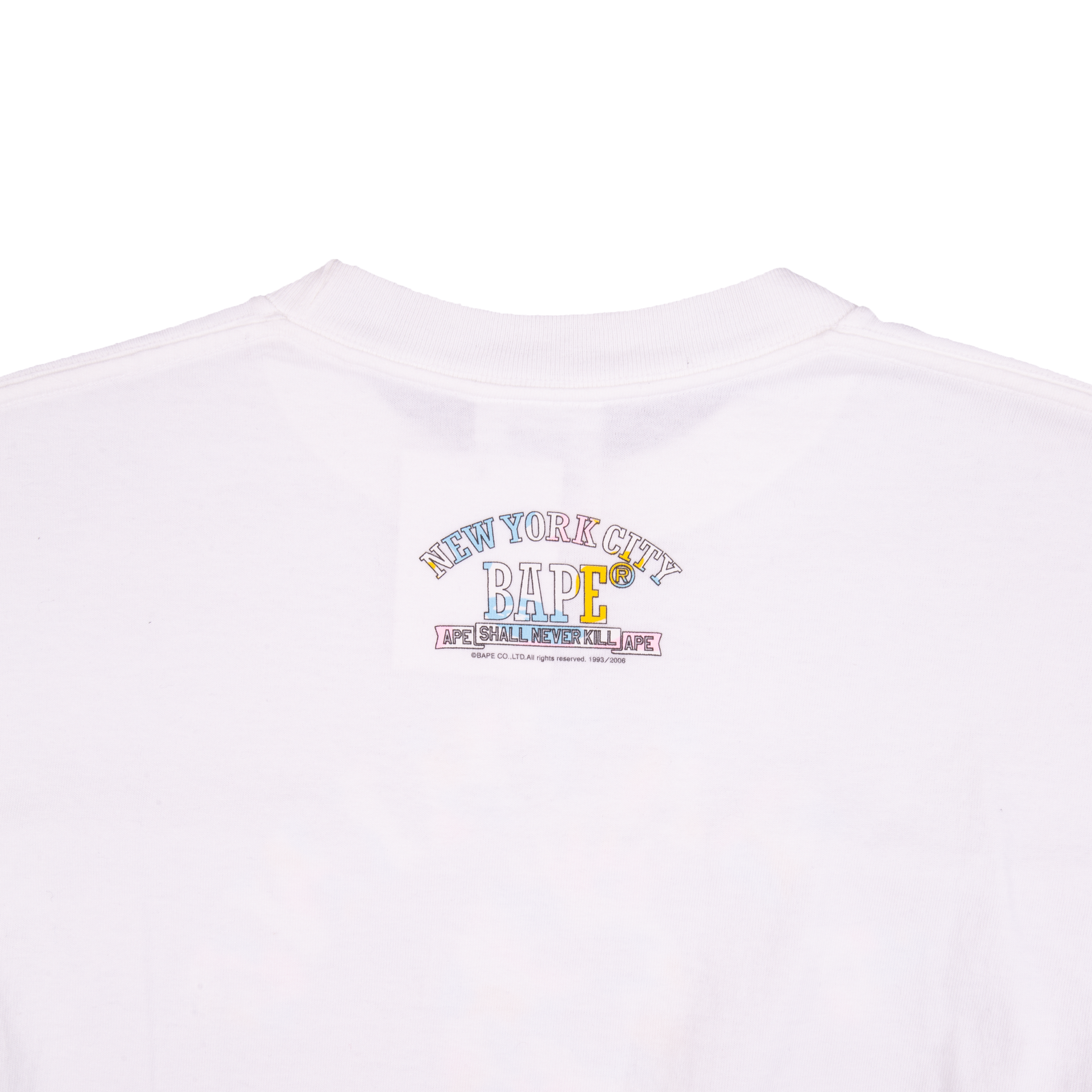 Bape White NYC Camo Tee