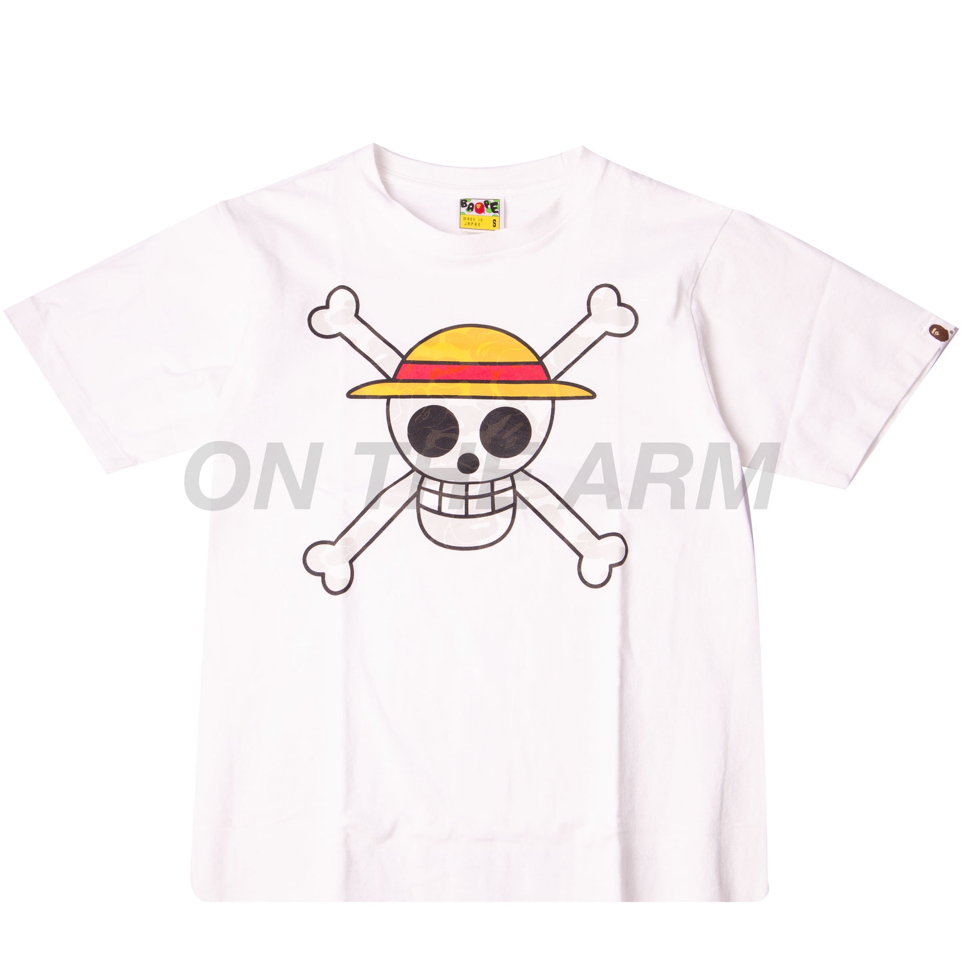 Bape White One Piece Flag Tee USED