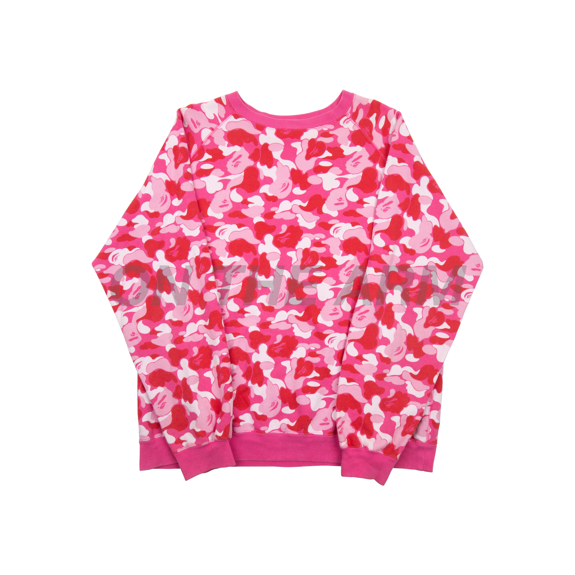 Bape Pink ABC Camo Crew
