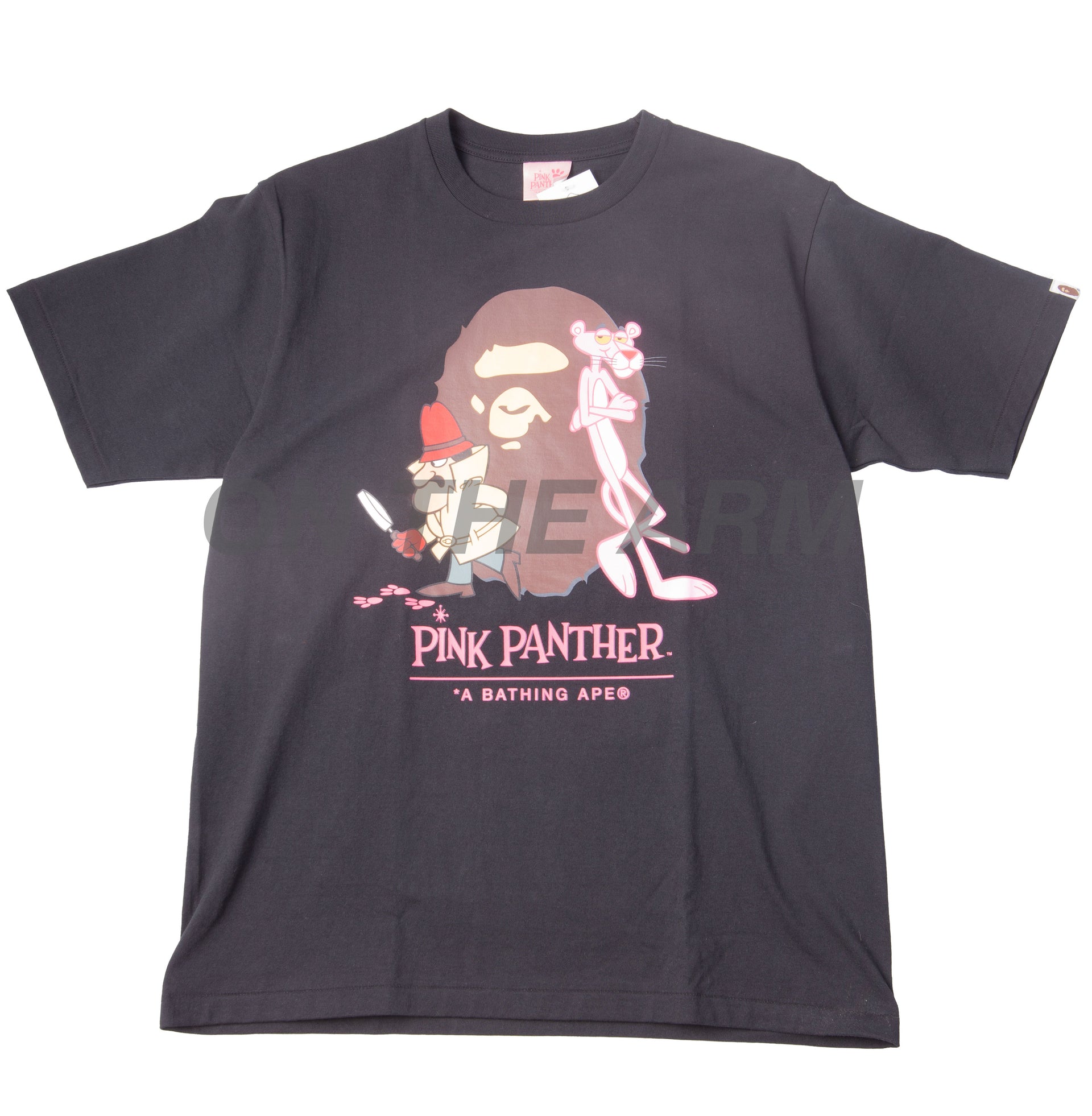 Bape Black Pink Panther Ape Head Tee
