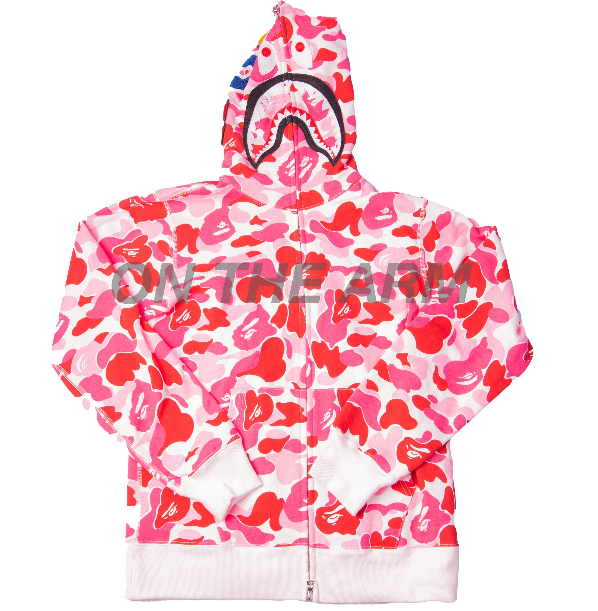 Bape Pink Camo Shark Full Zip USED