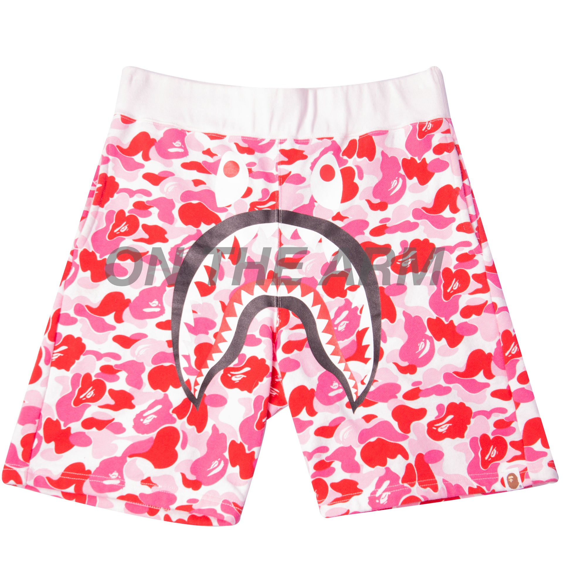 Bape Pink Camo Shark Shorts USED
