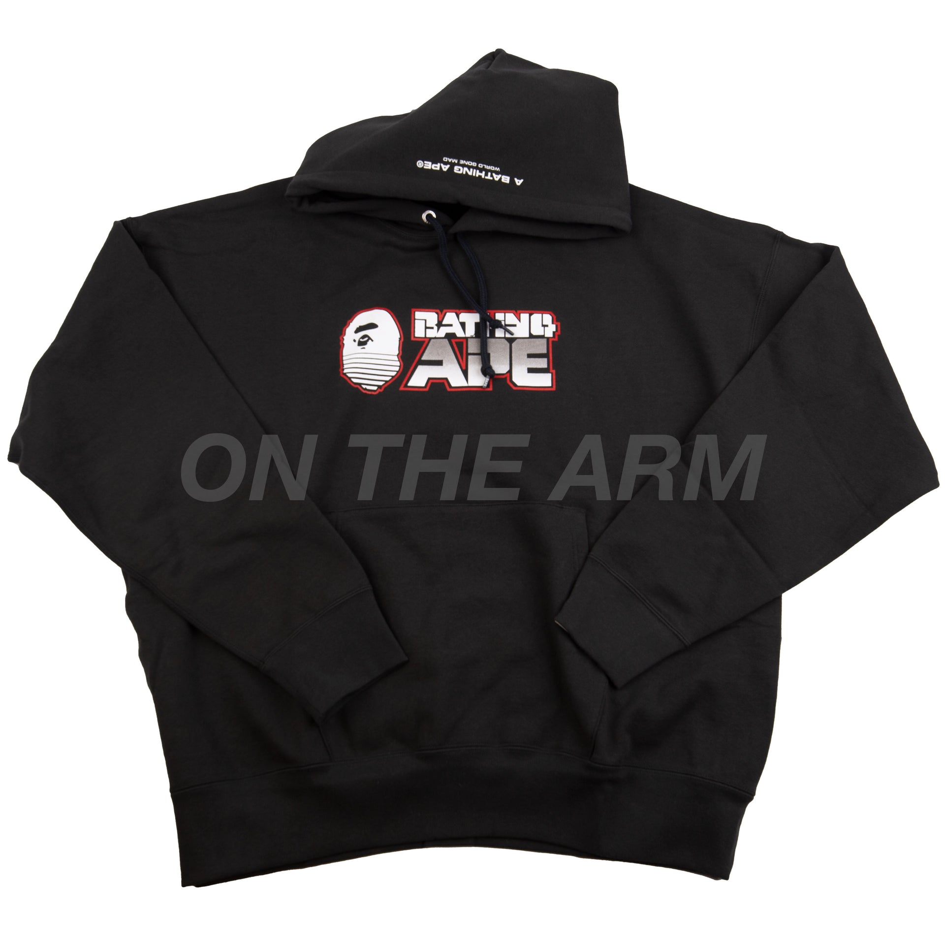 Bape Grey Silver Logo Hoodie