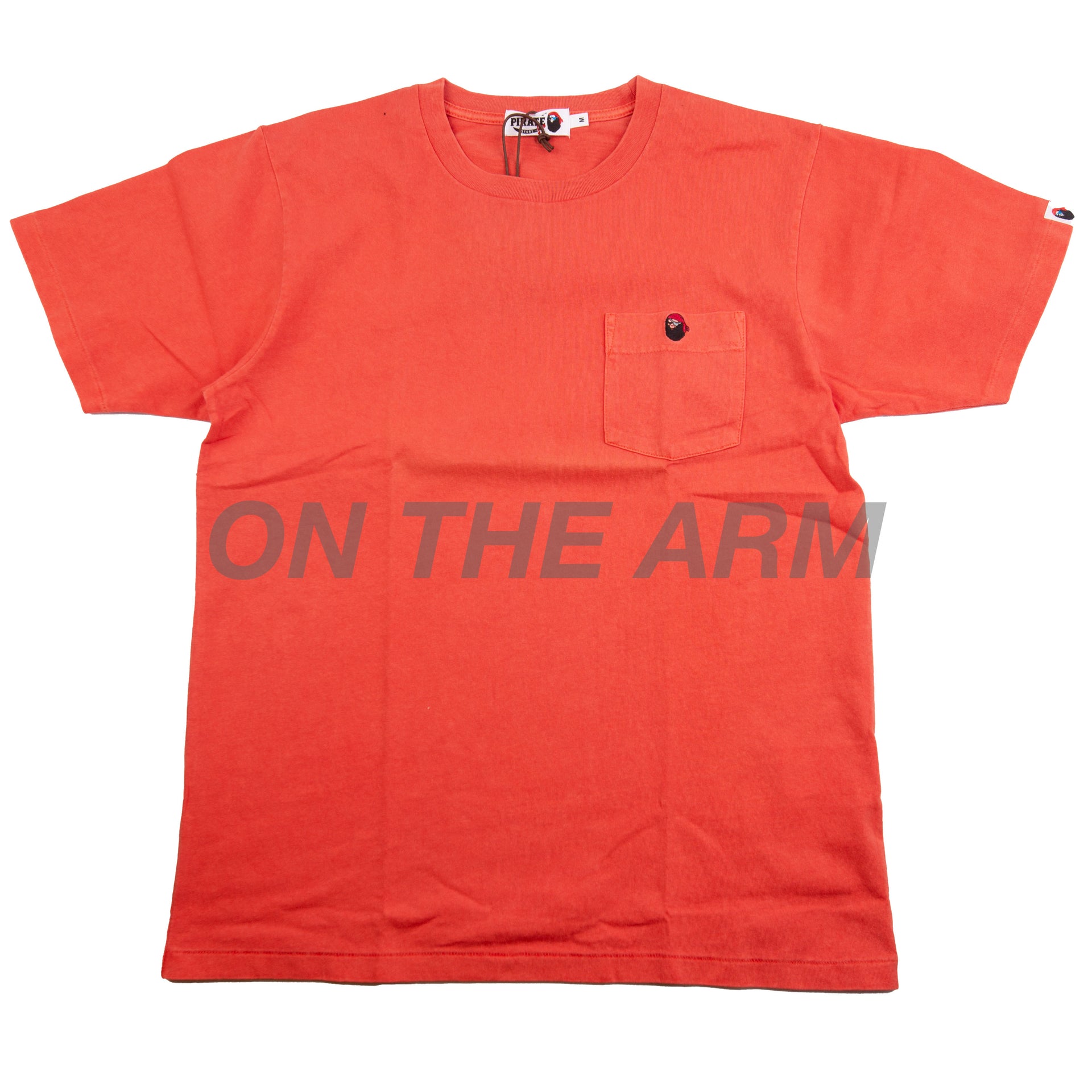 Bape Orange Pirate Store Pocket Tee