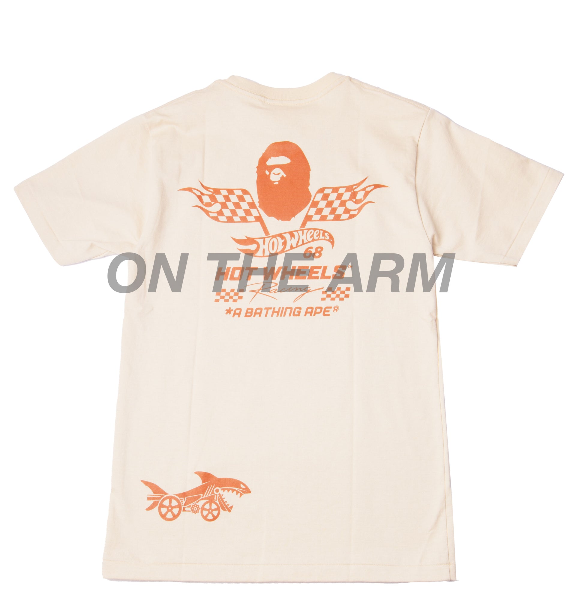 Bape Beige Hot Wheels Camo Logo Tee