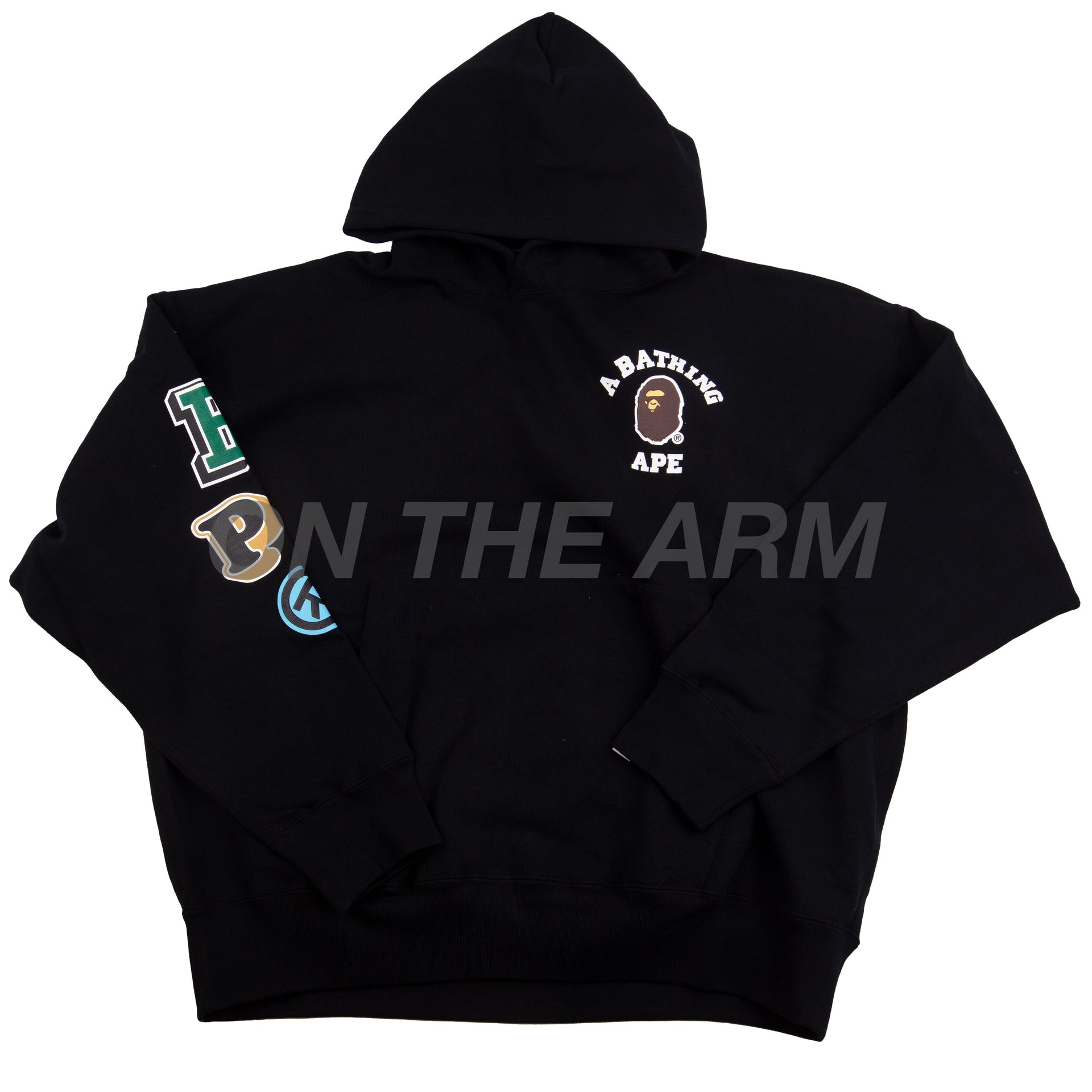 Bape Black Chest Logo Hoodie