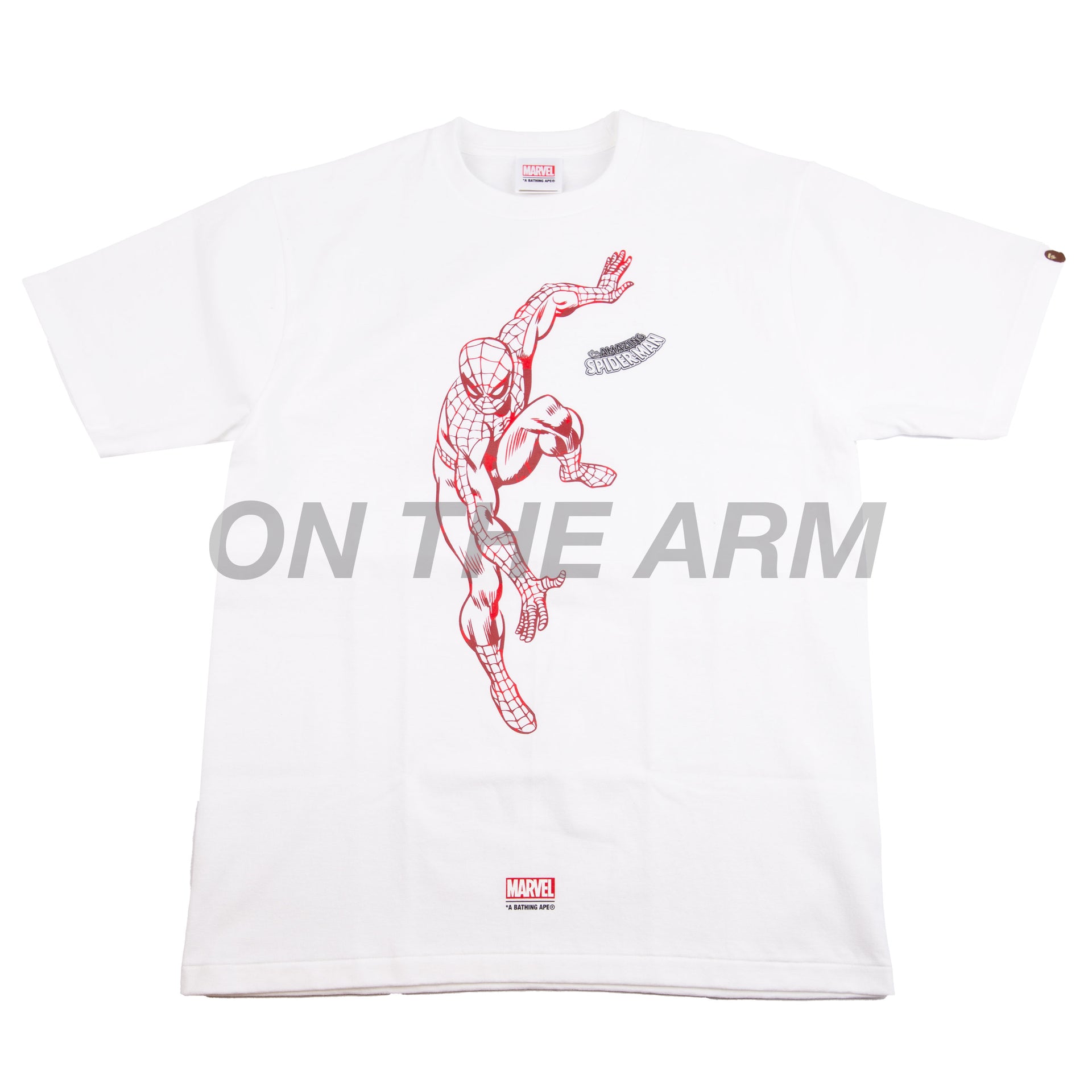 Bape White Spider Man Tee