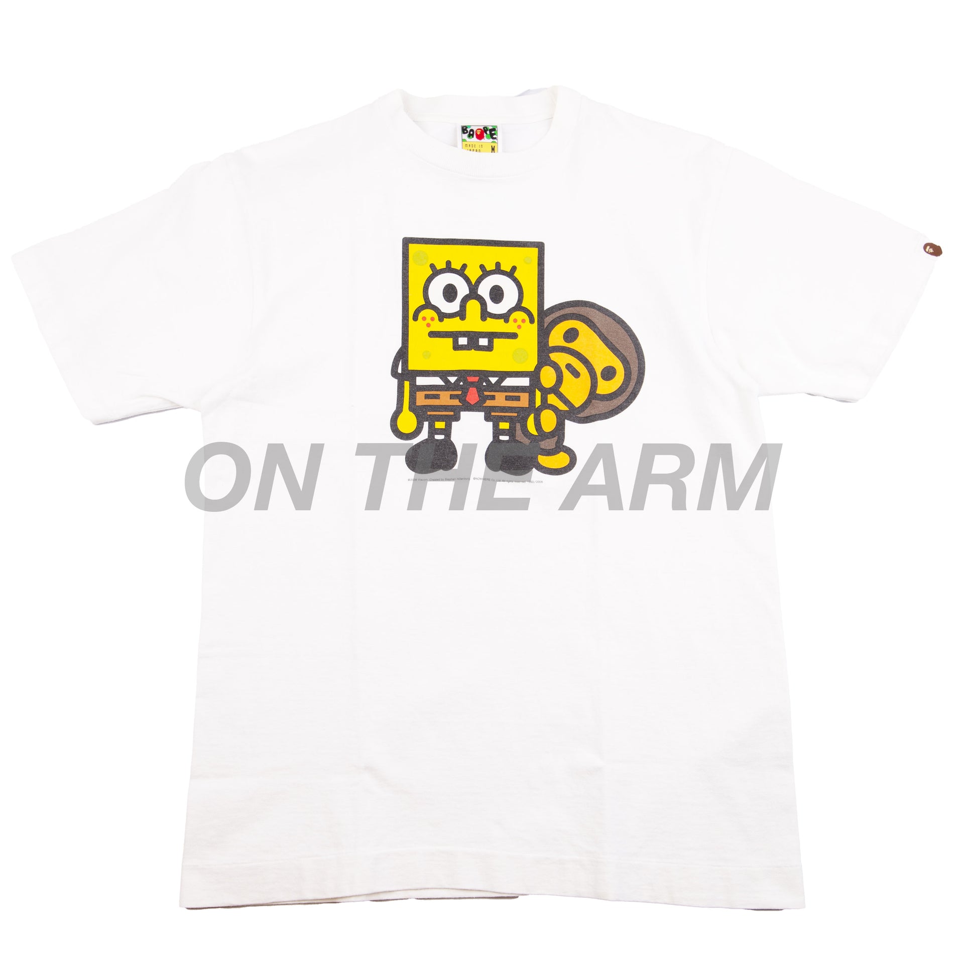 Bape White Spongebob Baby Milo Tee (2008) PRE-OWNED