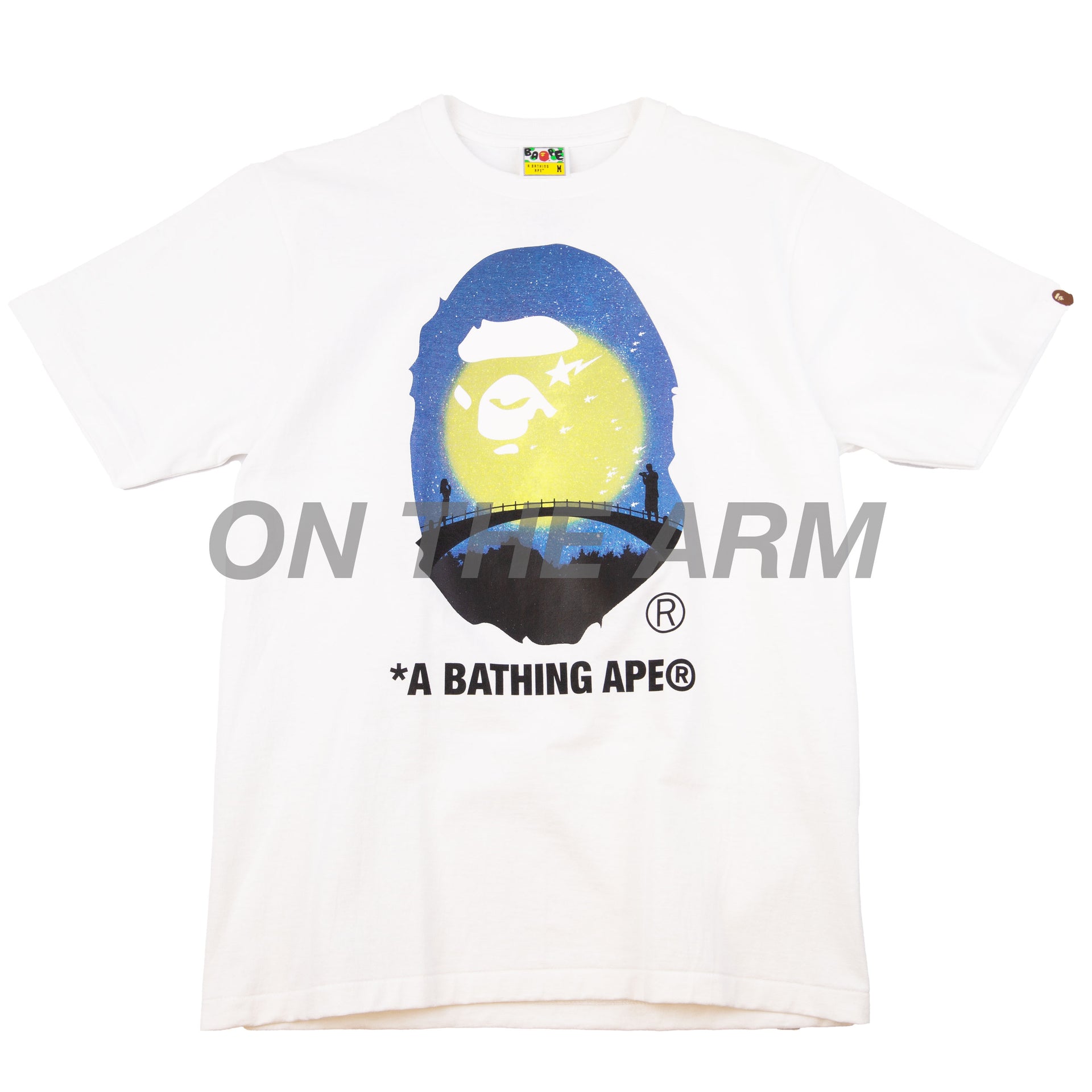 Bape White Star Festival Ape Head Tee