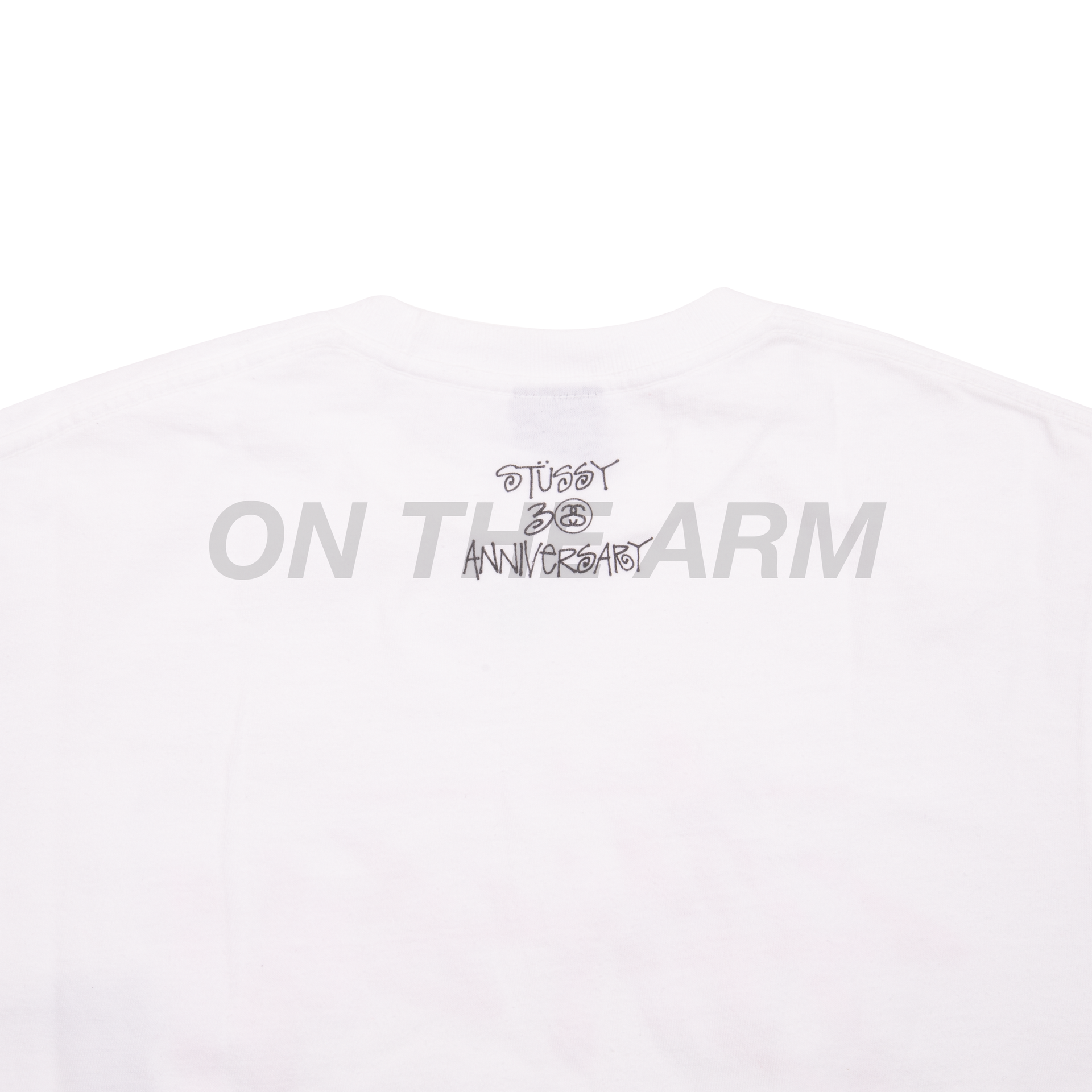 Bape White / Pink Camo Stussy 30th Anniversary Tee