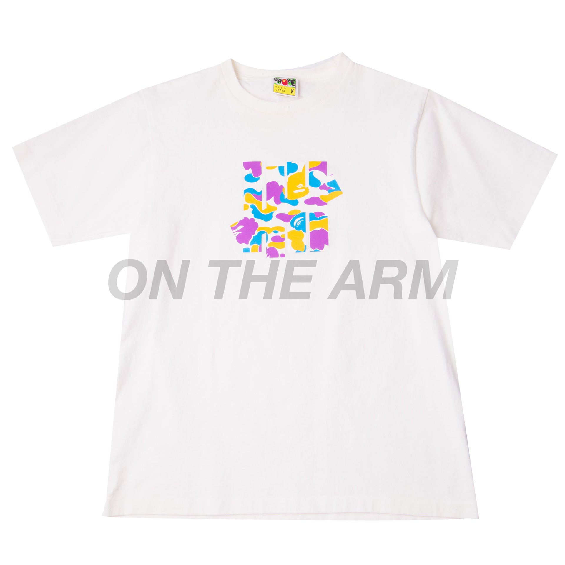 Bape White Undefeated LA Camo Tee USED