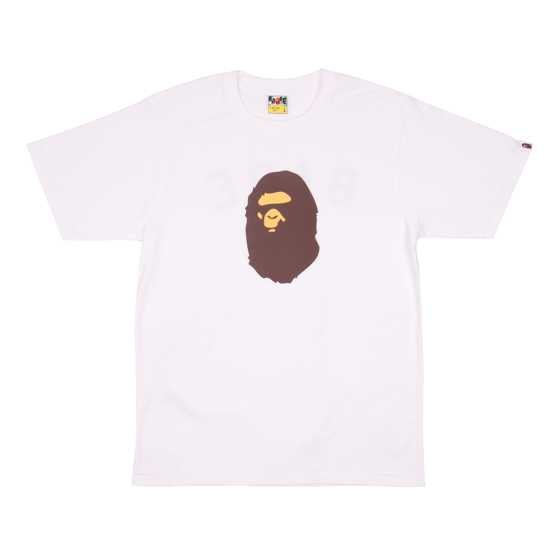 Bape White Big Head Summer Tee