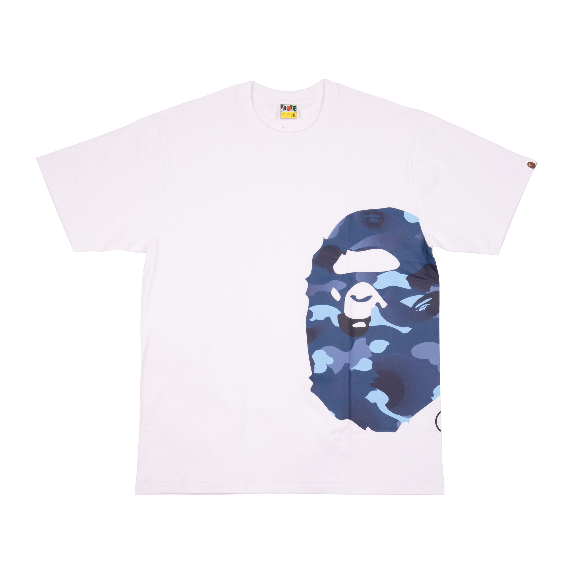 Bape White Blue Graduation Camo Tee