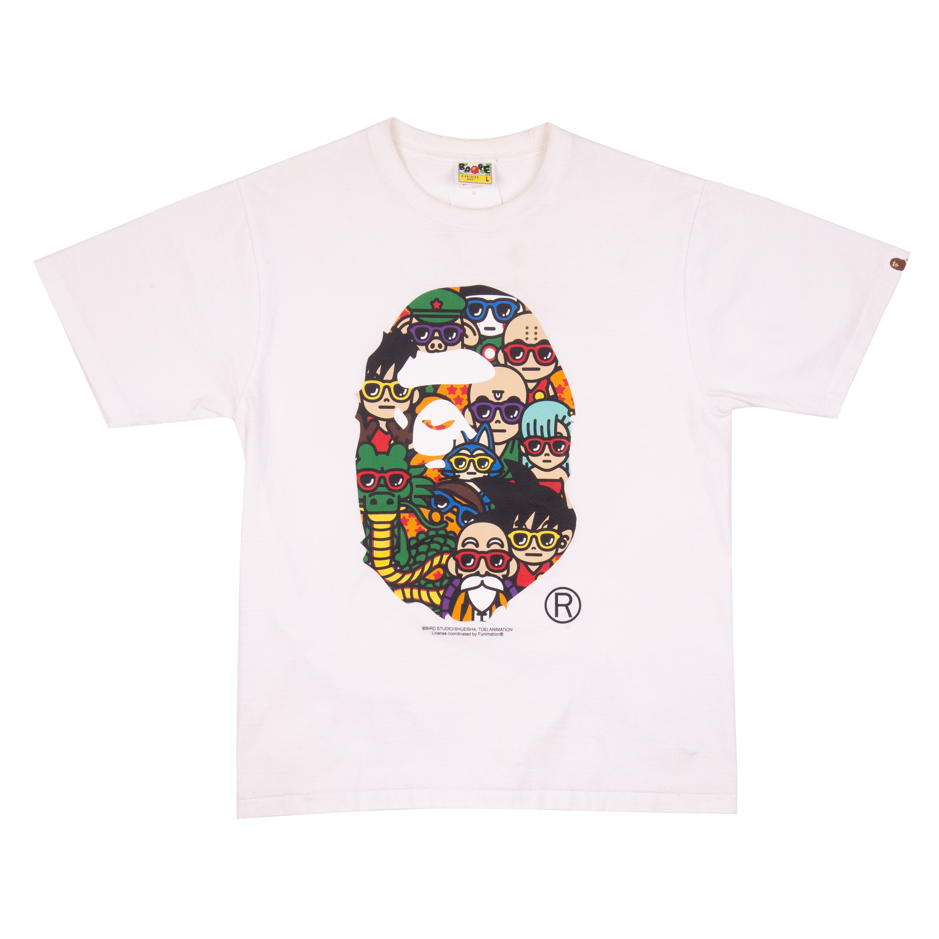 Bape White DBZ Tee