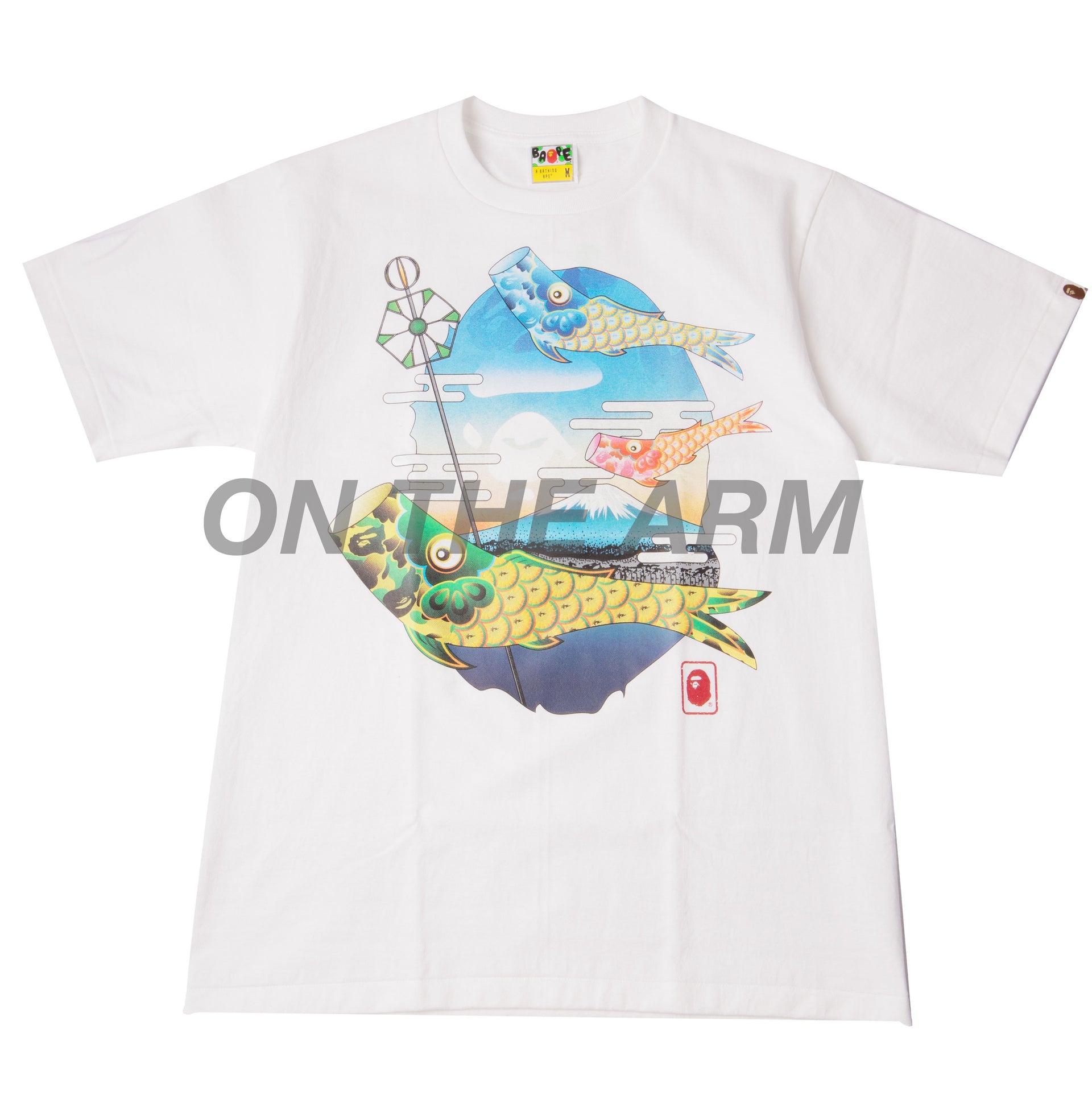 Bape White Koinobori Tee