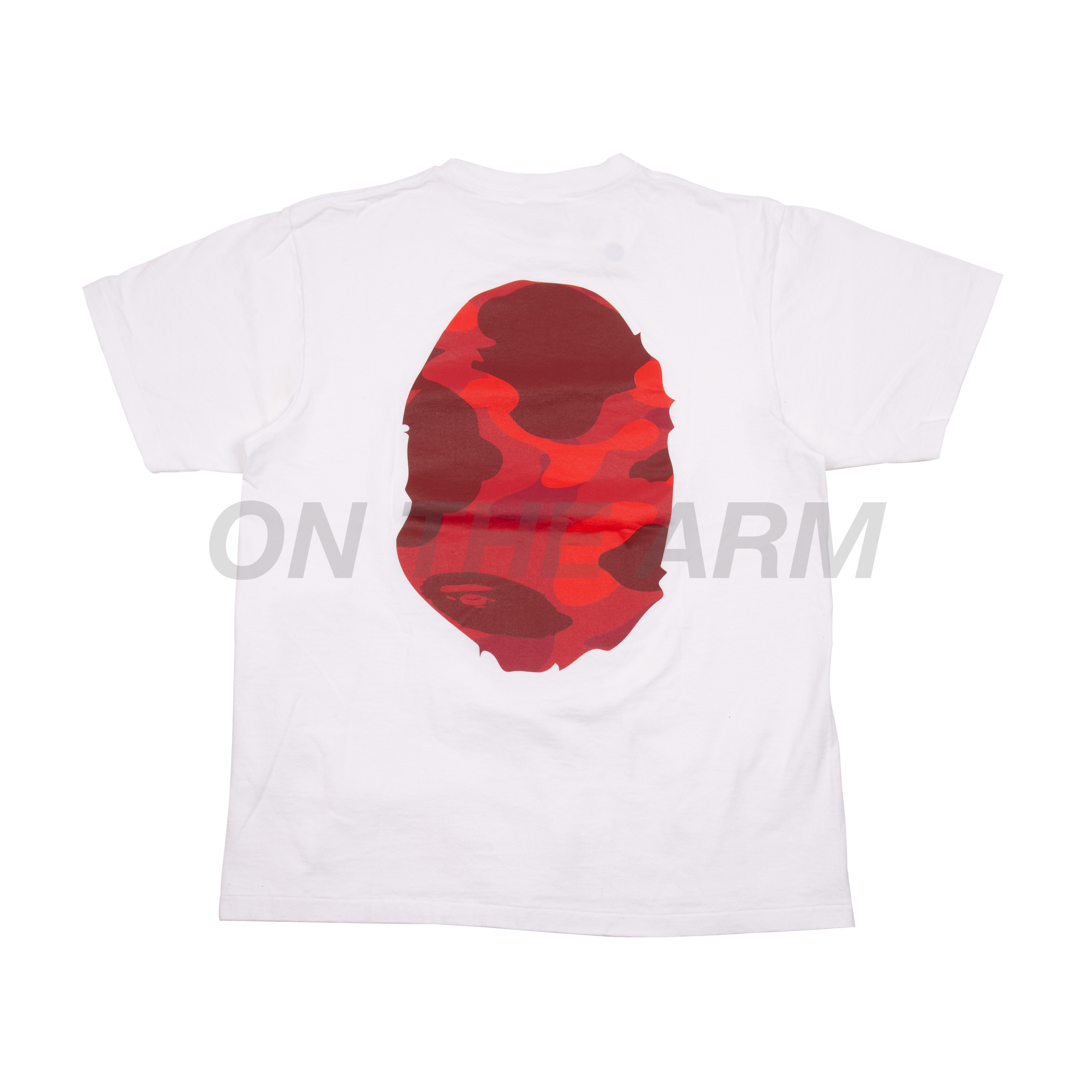Bape Red Camo Ape Tee