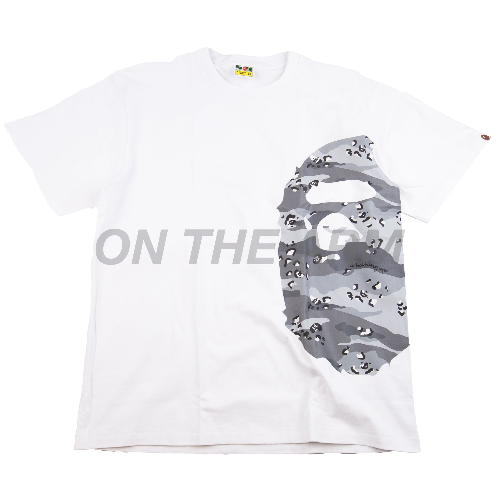 Bape Black/Grey Desert Camo Side Ape Tee