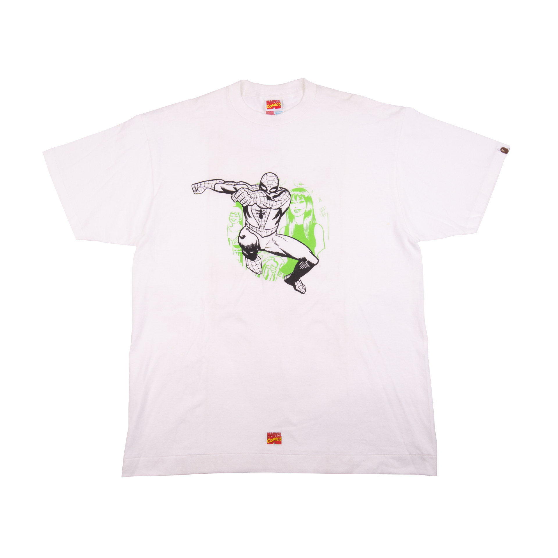 Bape White Spiderman Tee