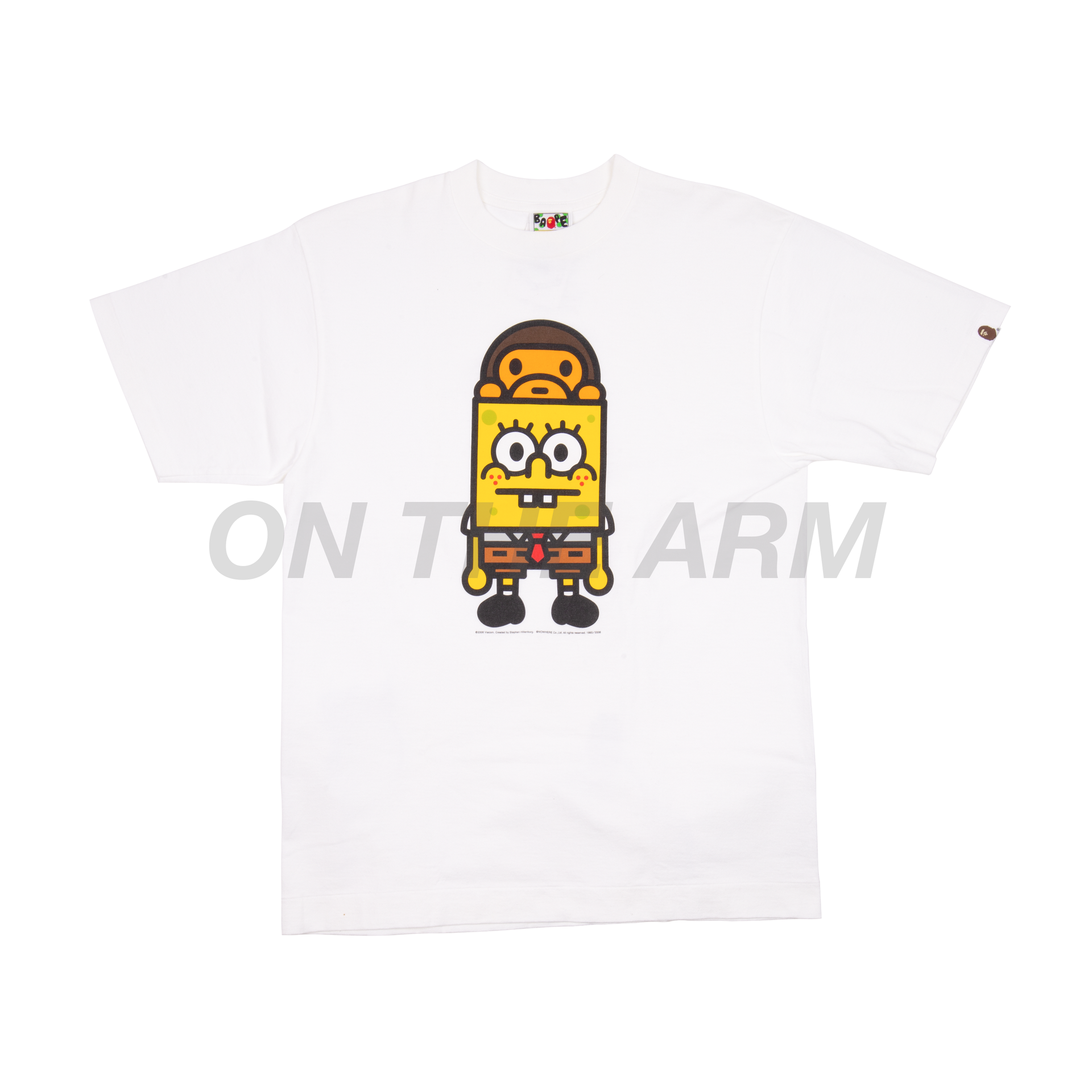 Bape White Spongebob Baby Milo Tee