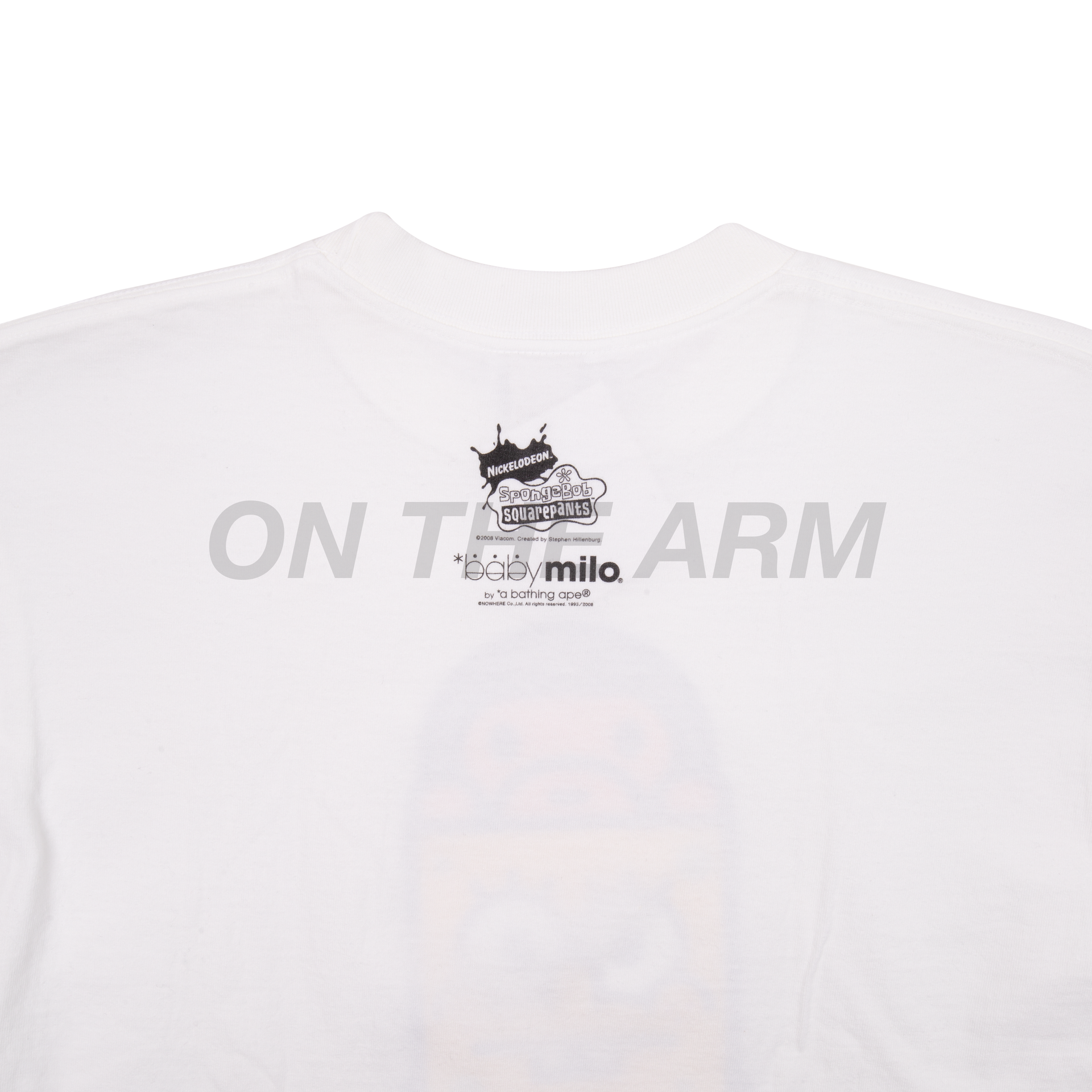 Bape White Spongebob Baby Milo Tee