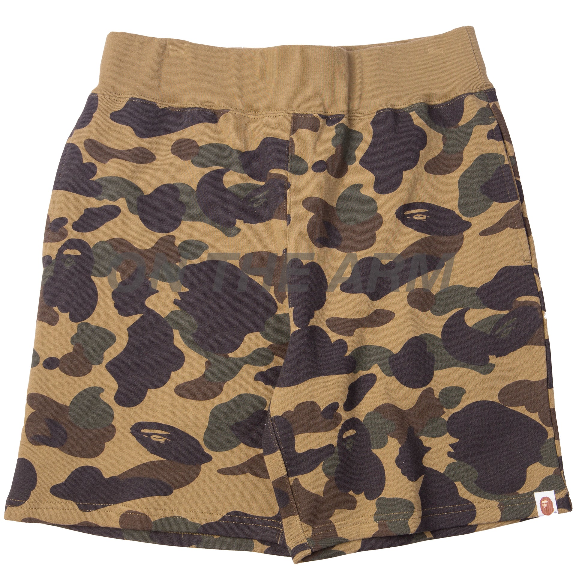 Bape Green First Camo Shorts