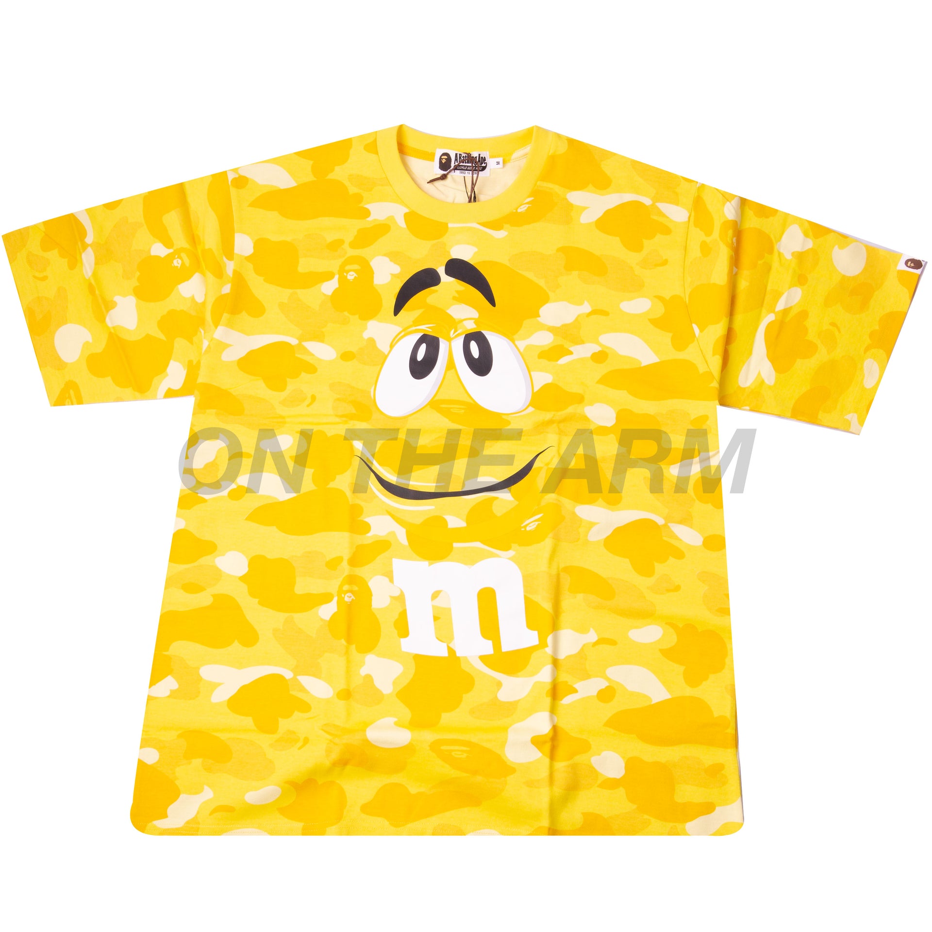 Bape Yellow M&M Color Camo Tee