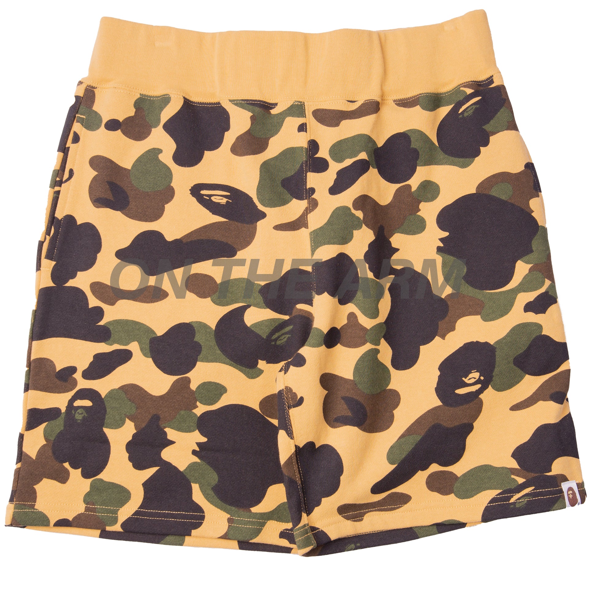 Bape Yellow First Camo Shorts
