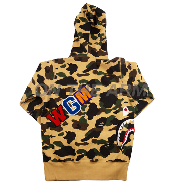 Bape Yellow First Camo Multi Shark Full Zip