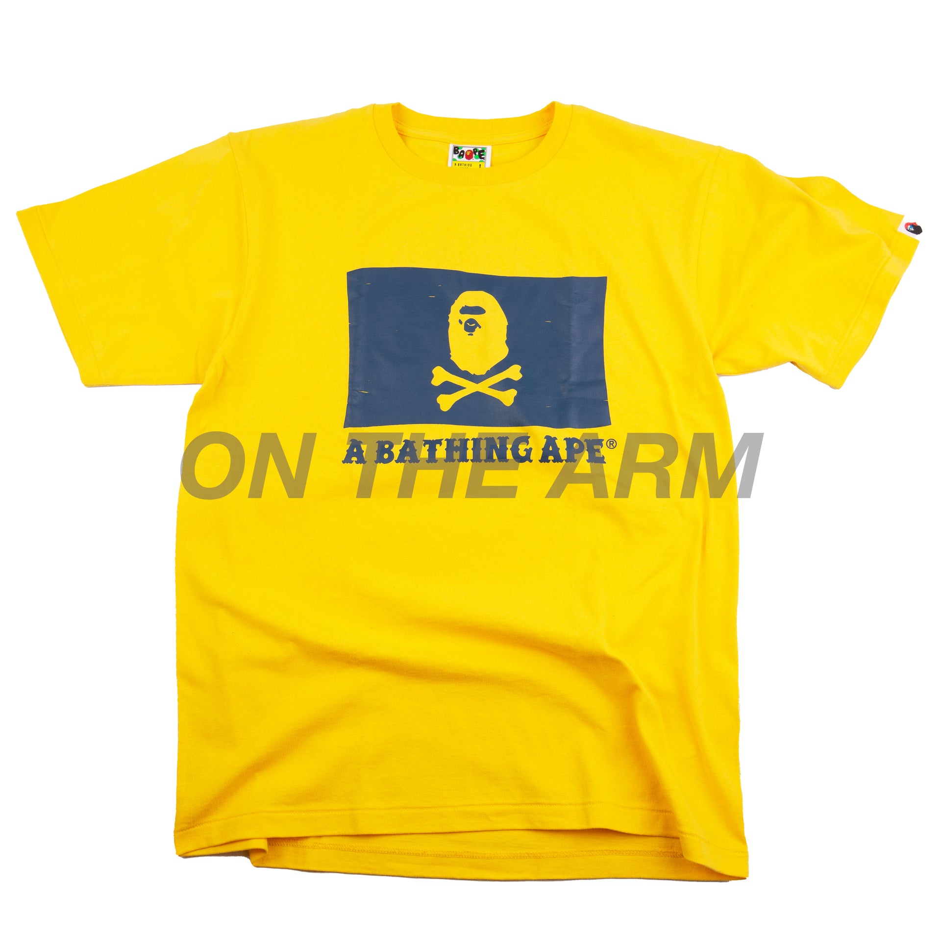 Bape Yellow Pirate Store Flag Tee