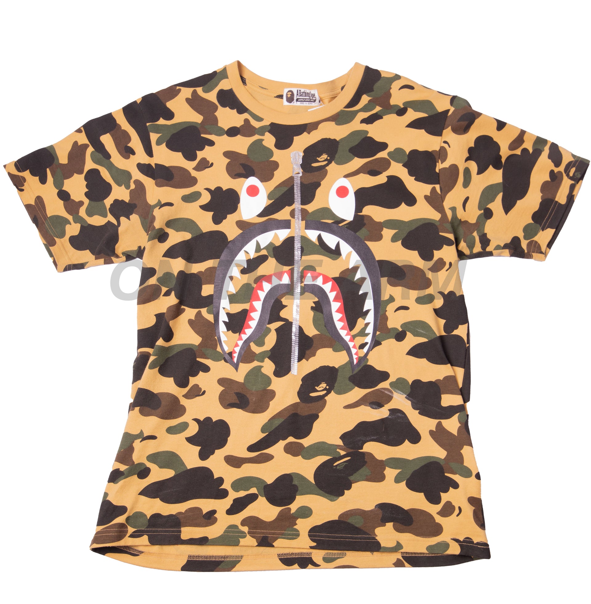 Bape Yellow Camo Tee USED