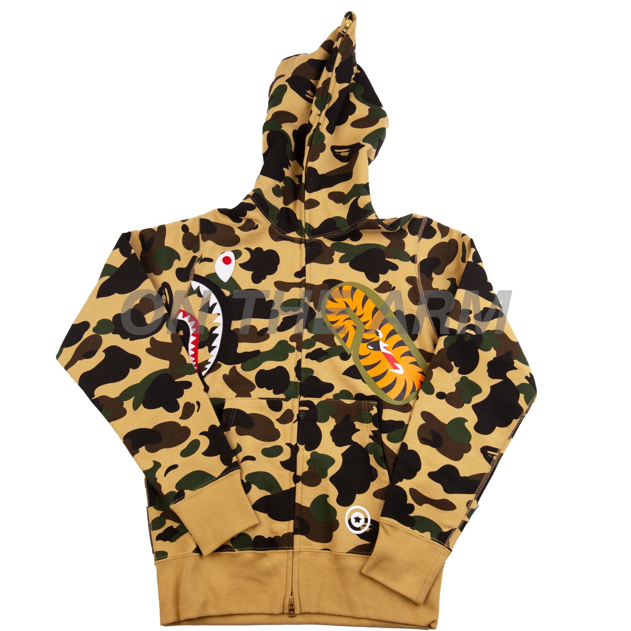 Bape Yellow First Camo Multi Shark Full Zip