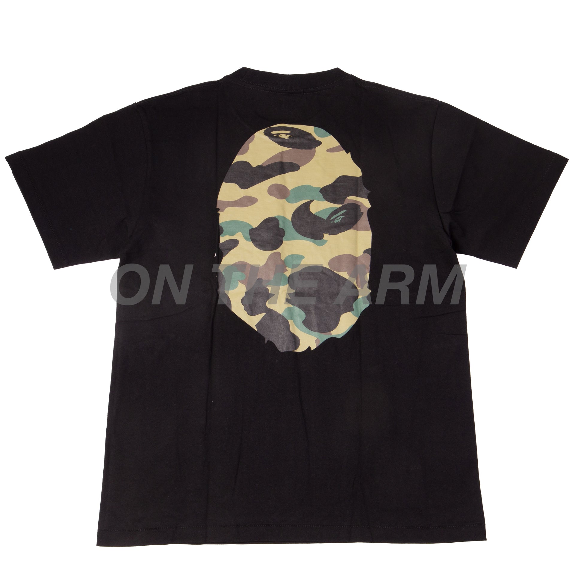 Bape Black/Green First Camo Ape Head Tee