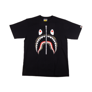 Bape Black Camo Shark Tee
