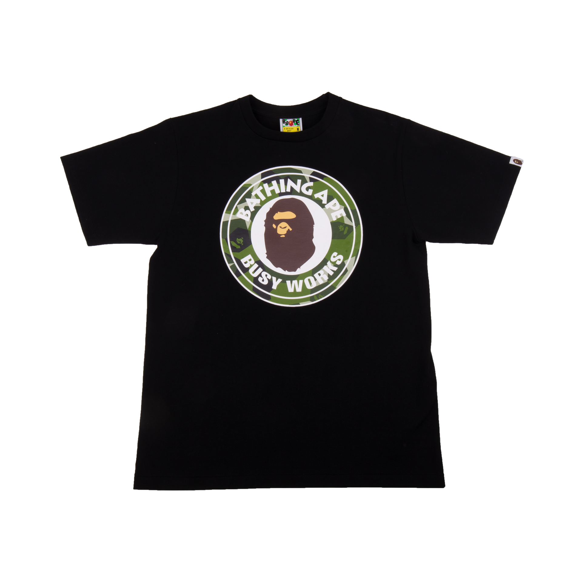 Bape Black Splinter Camo Busy Works Tee