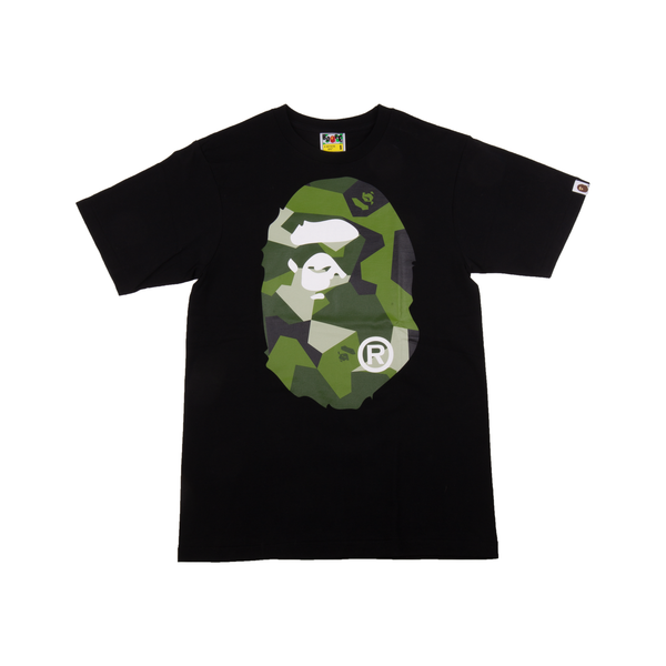 Bape Black Splinter Camo Head Tee