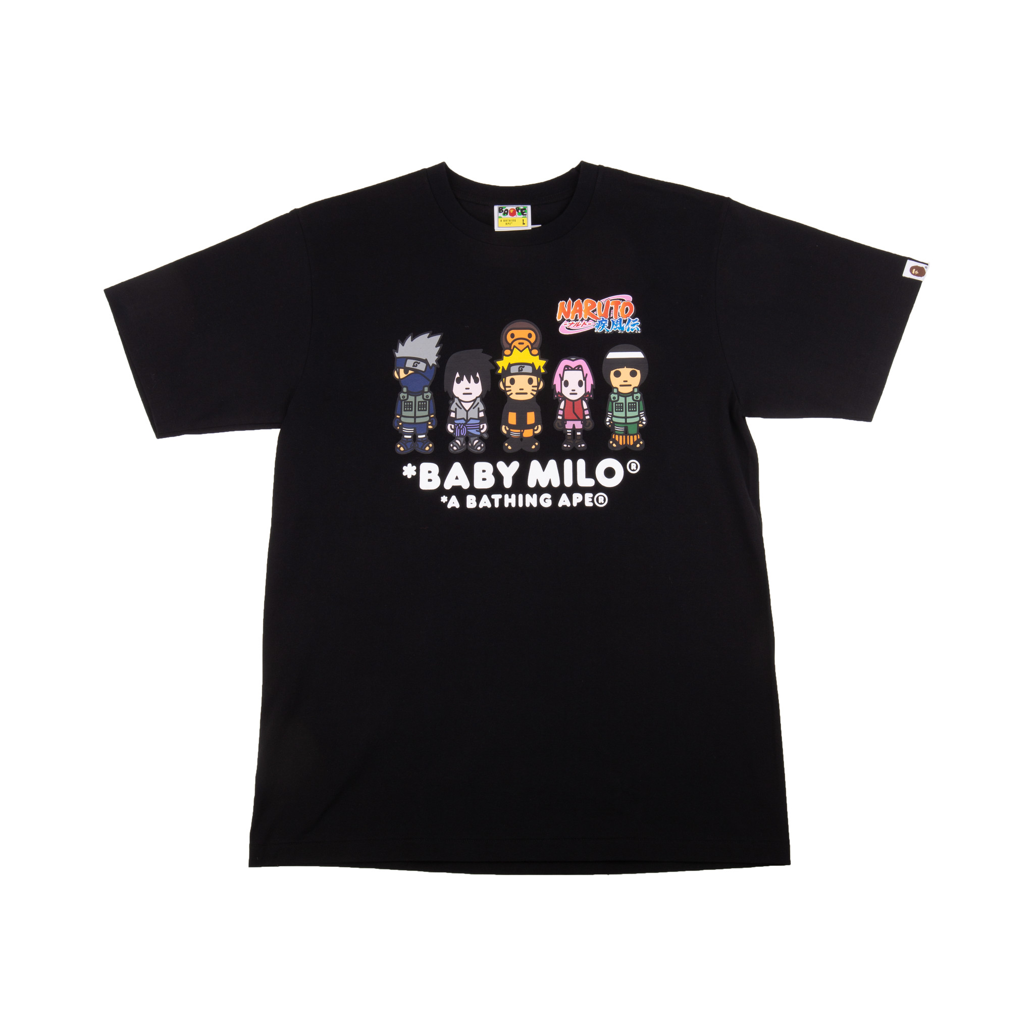 Bape Black Naruto Baby Milo Tee