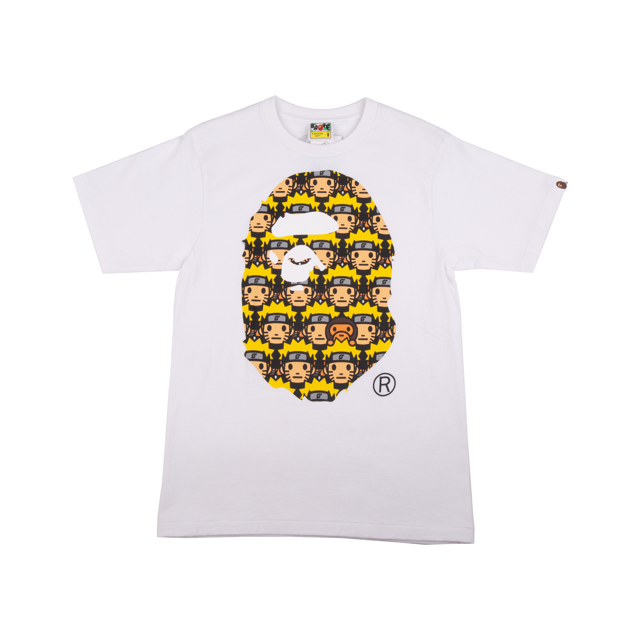 Bape White Naruto Ape Head Tee