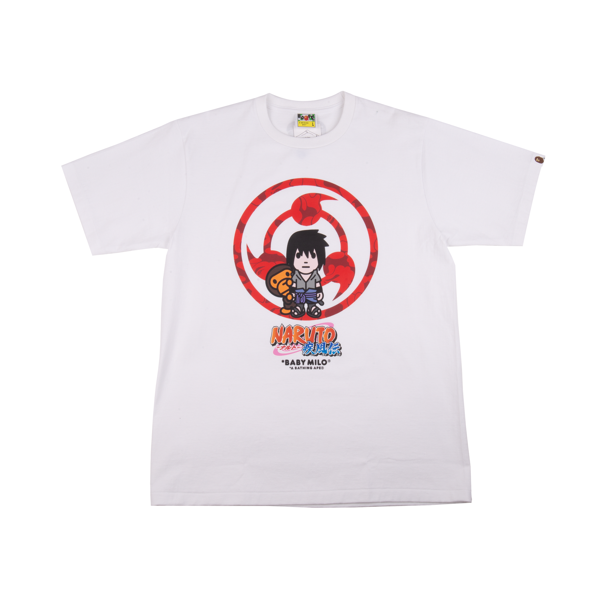 Bape White Sasuke Baby Milo Tee