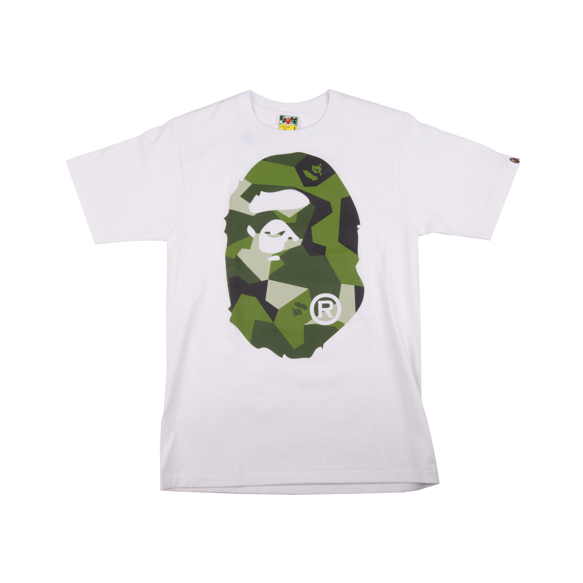 Bape White Splinter Camo Head Tee