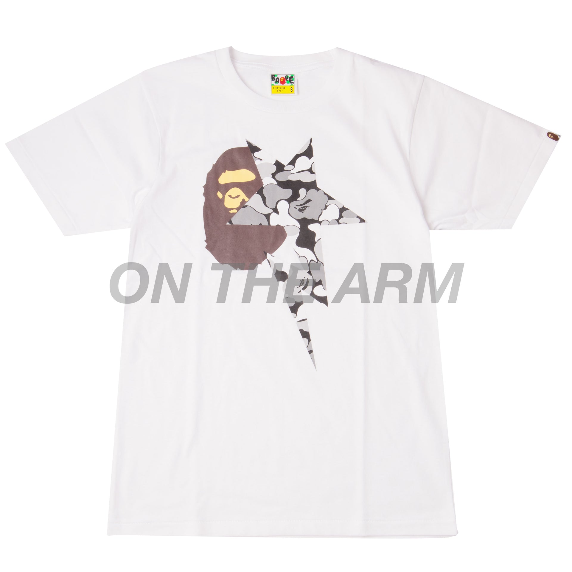 Bape White/Black Camo Sta Tee