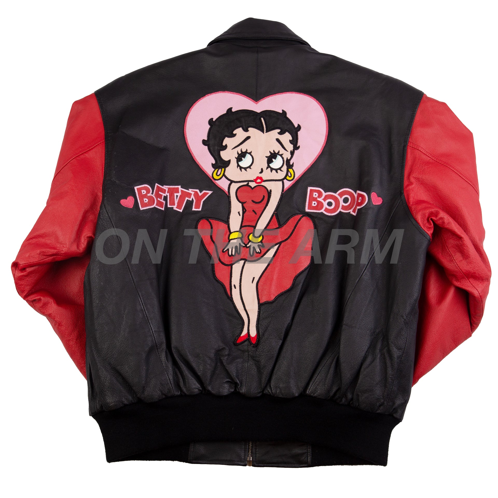 Vintage Black Betty Boop Leather Jacket