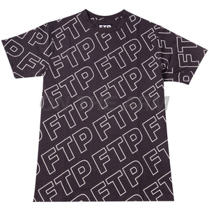 FTP Black All Over Outline Tee