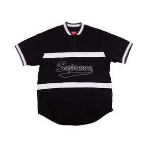 Supreme Black Baseball Half Zip