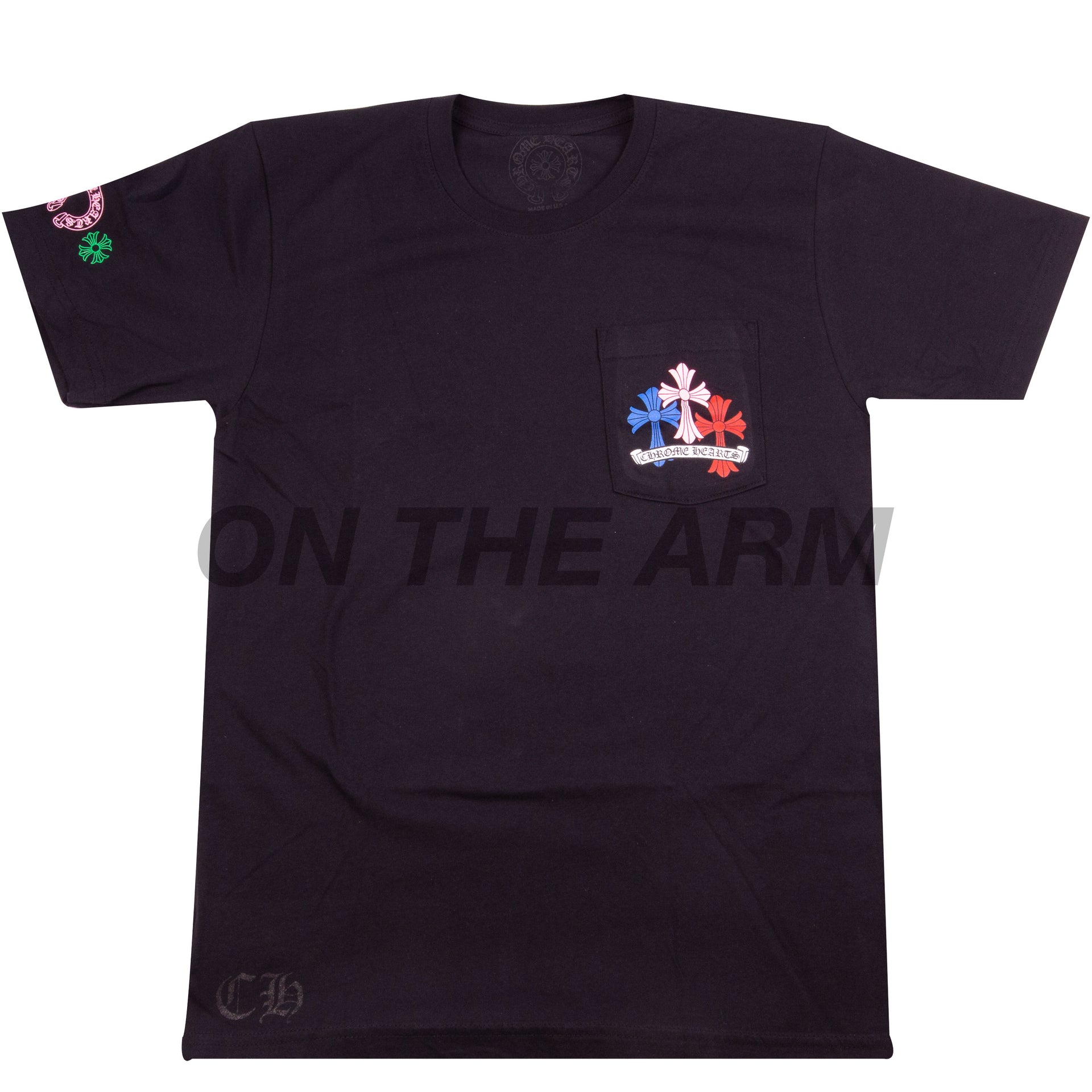 Chrome Hearts Black Multi Cross Pocket Tee