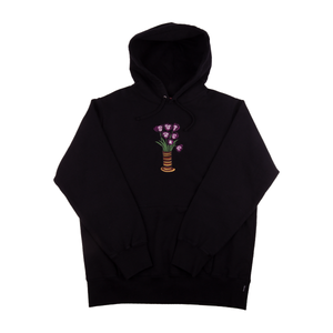 Supreme Black Flower Hoodie