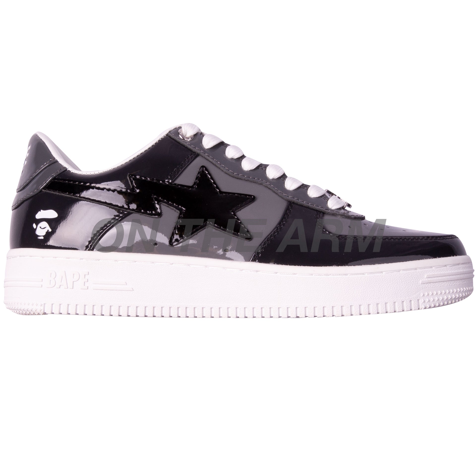 Bape Black Color Combo Bapesta