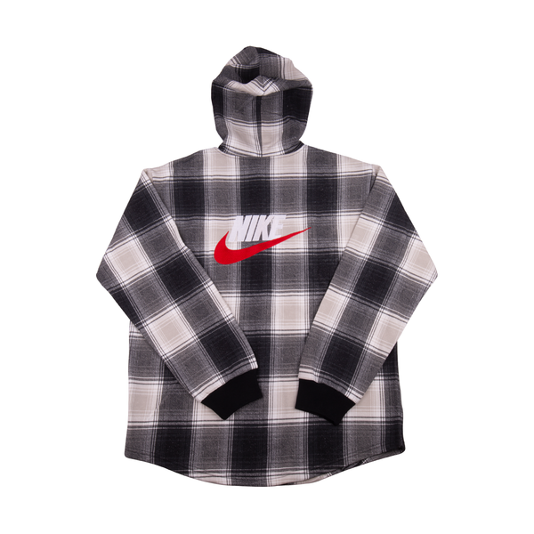 Supreme Nike Black Flannel Hoodie